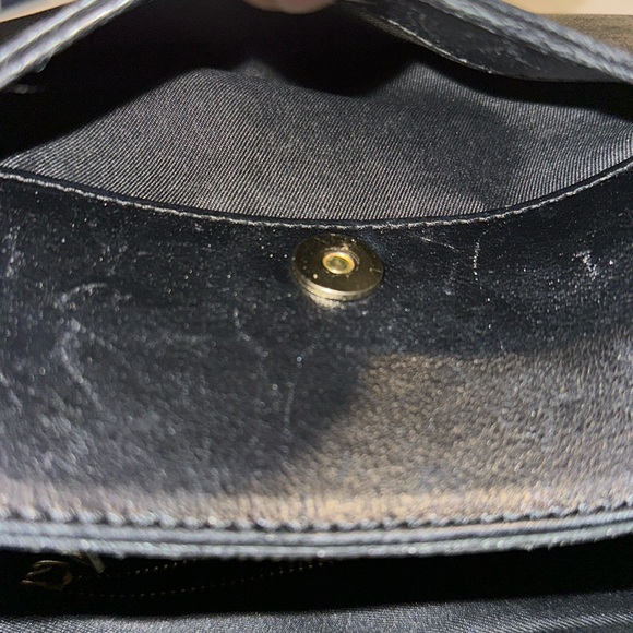 Divina Firenze Black Leather Satchel Bag EUC - Picture 11 of 17